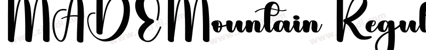 MADEMountain Regular字体转换
